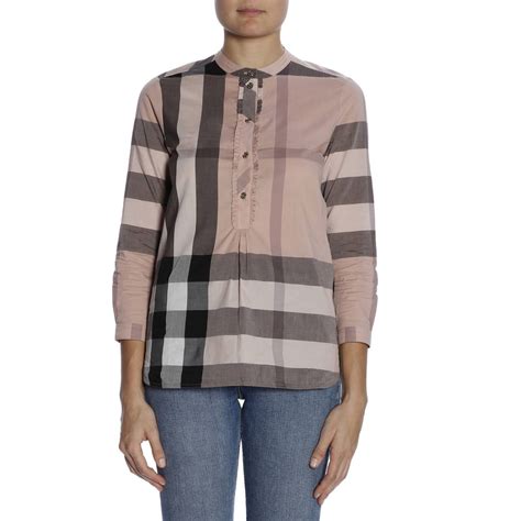 camicia burberry rosa